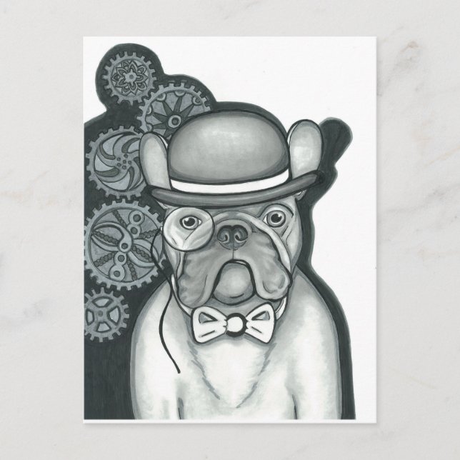 Sir Bouledogue Postkarte (Vorderseite)