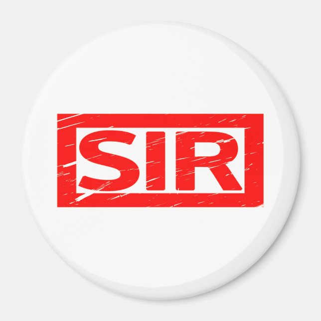 Sir Briefmarke Magnet (Vorne)
