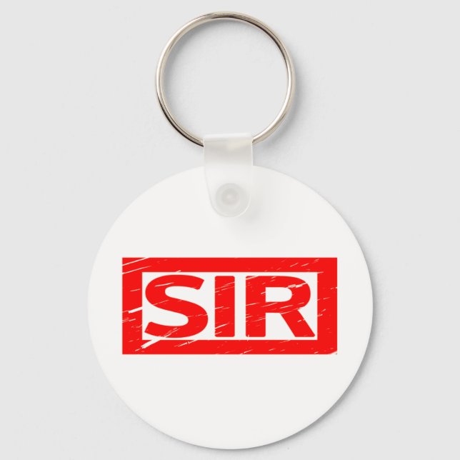 Sir Briefmarke Schlüsselanhänger (Vorderseite)