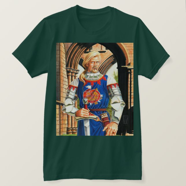 Sir Dinadan: Der Ritter ohne Angst T-Shirt (Design vorne)