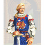 Sir Dinadan stehen oben Freistehende Fotoskulptur<br><div class="desc">Sir Dinadan wog immer die Chancen des Sieges vor einem Kampf. Er war auch ein großer Sport. An einem Turnier mit Lancelot, beendete Dinadan herauf geschleppt werden weg in den Wald, nachdem er unhorsed und wurde herauf als Frau zur Freude der Menge angekleidet. Klingt dieses wie Ihre Rolle, die Charakter...</div>