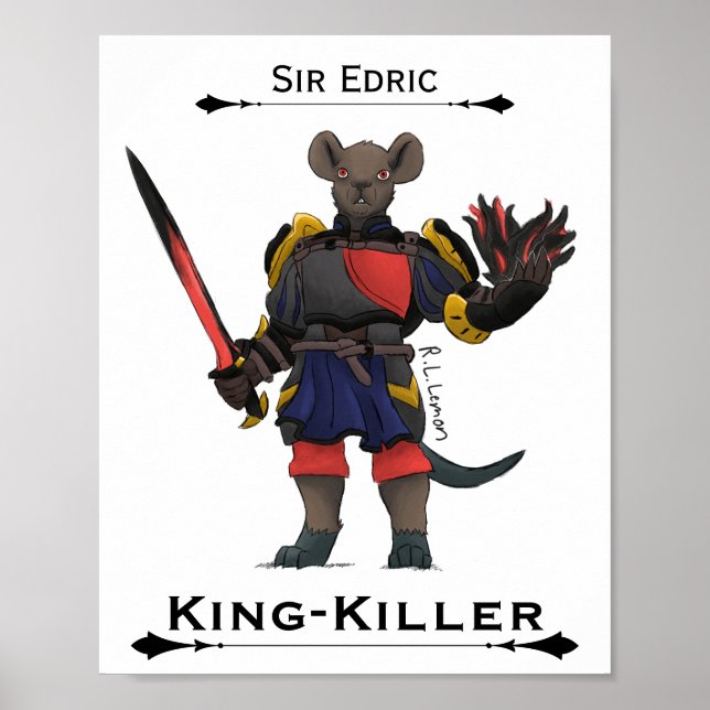 Sir Edric King-Killer-Kunstposter Poster (Vorne)