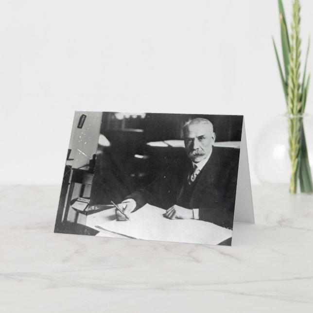 Sir Edward Elgar arbeitet an einer orchestralen Pa Karte (Vorderseite)