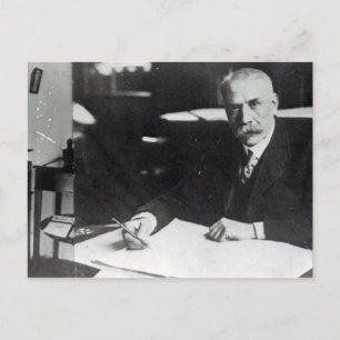 Sir Edward Elgar arbeitet an einer orchestralen Pa Postkarte
