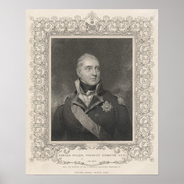 Sir Edward Pellew, c.1810 Poster (Vorne)