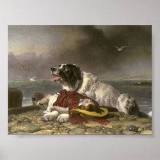 Sir Edwin Henry Landseer | GERETTET Poster