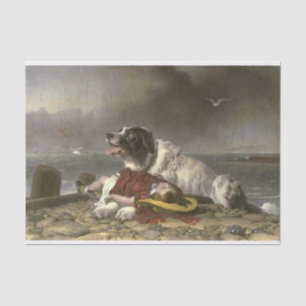 Sir Edwin Henry Landseer   Gerettet Seidenpapier