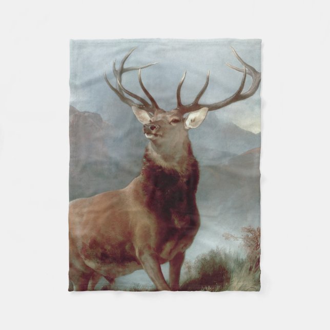 Sir Edwin Landseer | Monarch of the Glen, 1851 Fleecedecke (Vorderseite)