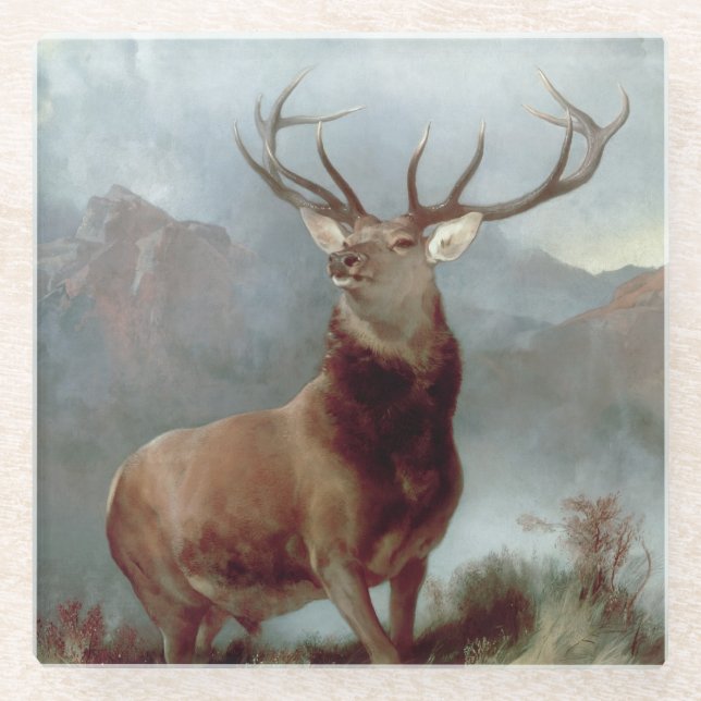 Sir Edwin Landseer | Monarch of the Glen, 1851 Glasuntersetzer (Vorderseite)