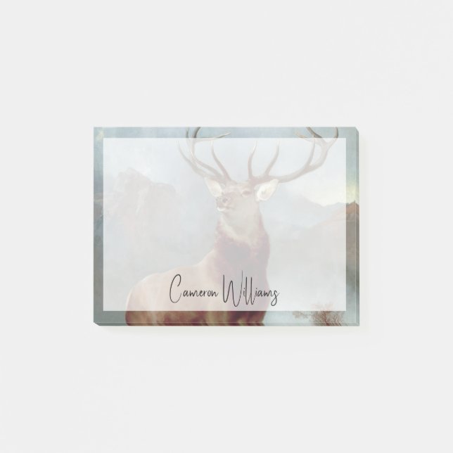 Sir Edwin Landseer | Monarch of the Glen, 1851 Post-it Klebezettel (Vorderseite)