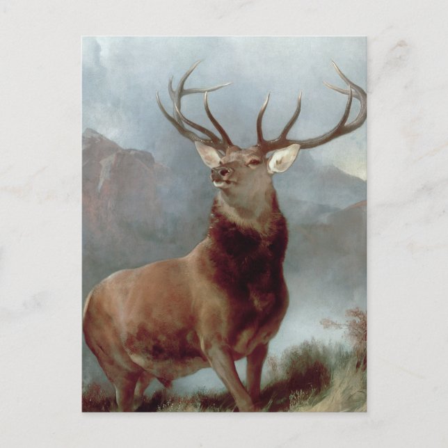 Sir Edwin Landseer | Monarch of the Glen, 1851 Postkarte (Vorderseite)