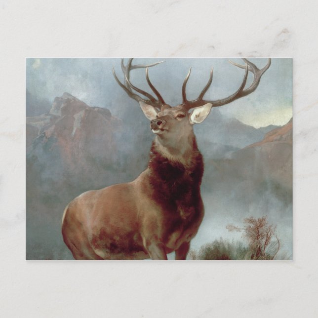 Sir Edwin Landseer | Monarch of the Glen, 1851 Postkarte (Vorderseite)