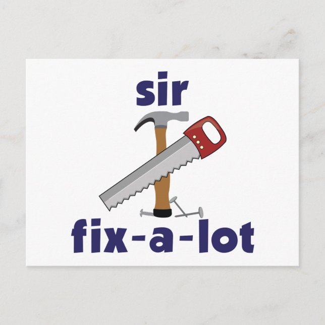 Sir Fix-A-Lot Postkarte (Vorderseite)