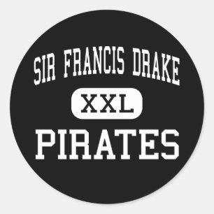 Sir Francis Drake - Pirates - Hoch - San Anselmo Runder Aufkleber