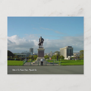 Sir Francis Drake Statue, Postkarte Plymouth