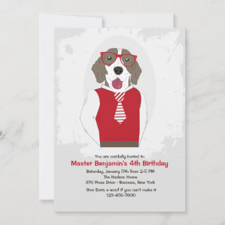 Sir Frederick Dog Invitation Einladung