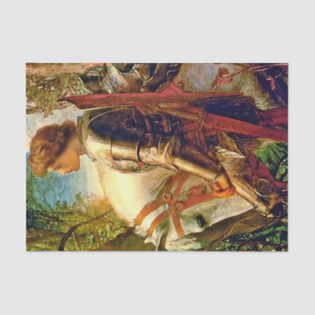 “Sir Galahad” by George Frederic Watts Seidenpapier (Vorderseite)