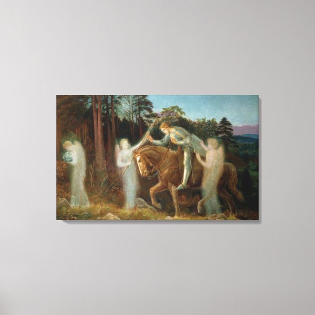 Sir Galahad, c.1894 (Öl auf Leinwand) Leinwanddruck (Vorderseite)