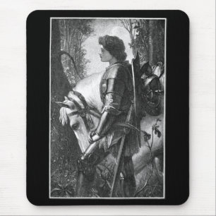 Sir Galahad - G.F. Watts graviert von H.W. Peckwel Mousepad
