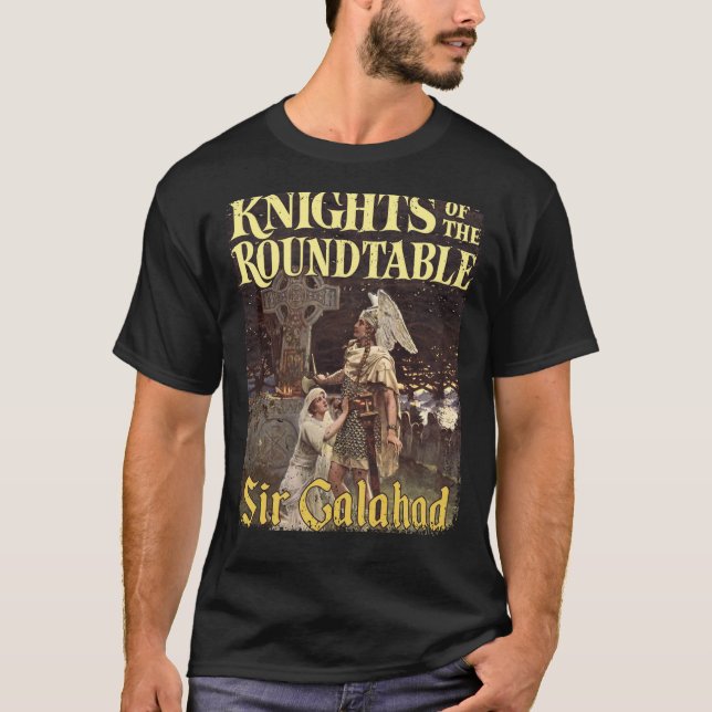 Sir Galahad Knights of the Round Table Medieval Li T-Shirt (Vorderseite)