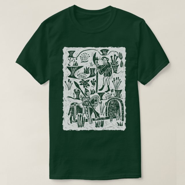 Sir Gawain und der grüne Ritter T-Shirt (Design vorne)