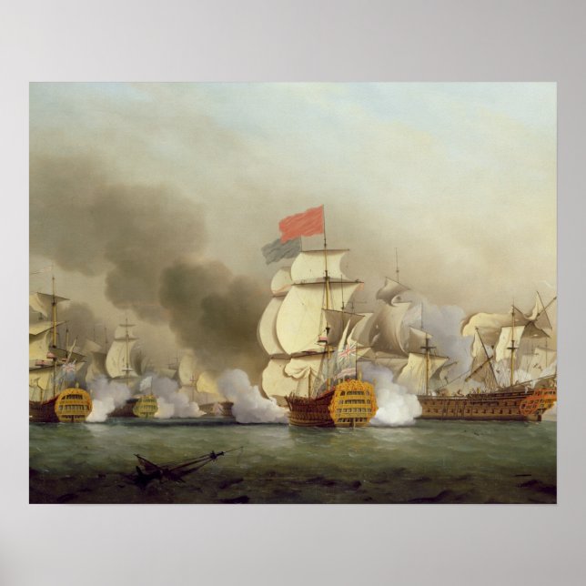 Sir George Anson's (1697-1762) Victor Poster (Vorne)