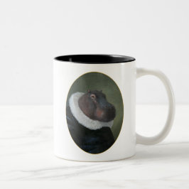 Sir Hippo Portrait Mug Zweifarbige Tasse