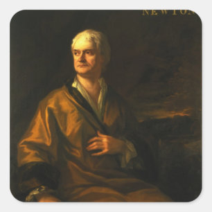 Sir Isaac Newton, 1710 Quadratischer Aufkleber