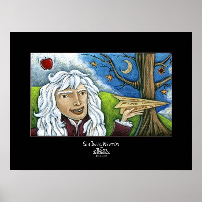 Sir Isaac Newton Poster (Vorne)