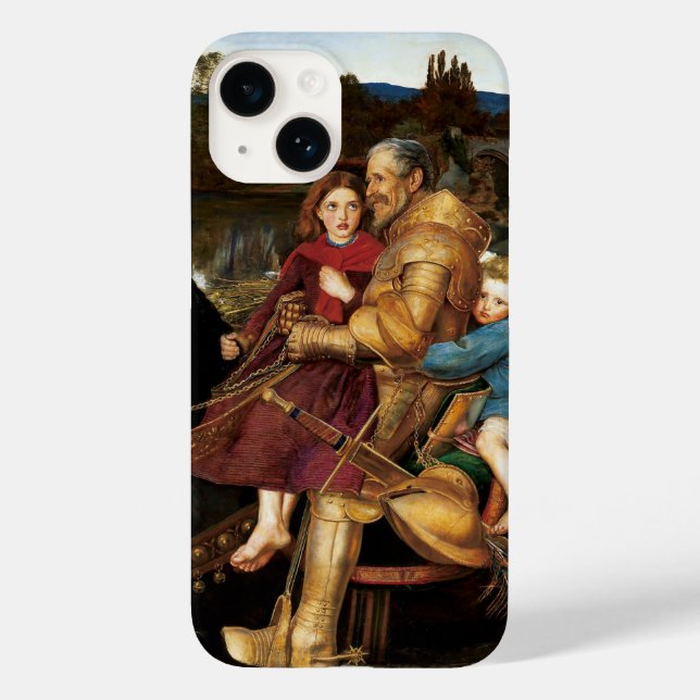 Sir Isumbras im Ford um 1857 von John Millais Case-Mate iPhone Hülle (Rückseite)