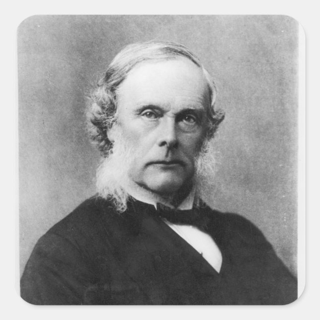 Sir Joseph Lister Quadratischer Aufkleber (Vorderseite)