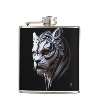 "Sir Khan" Vinyl Wrapped Flask Flachmann