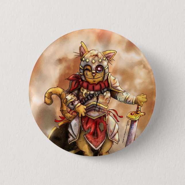 Sir kitters Knopf Button (Vorderseite)