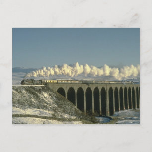 Sir Lamiel kreuzt Ribblehead Viadukt auf der Siedl Postkarte