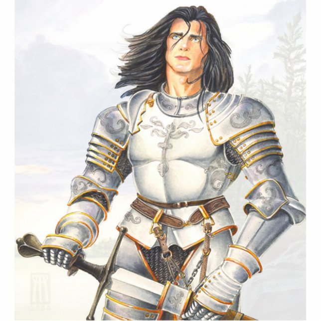 Sir Lancelot stehen oben Freistehende Fotoskulptur (Vorne)