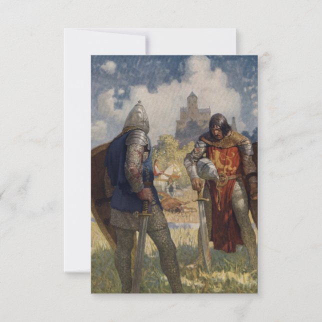 Sir Launcelot du Lake, Ritter des Runden Tisches Karte (Vorderseite)