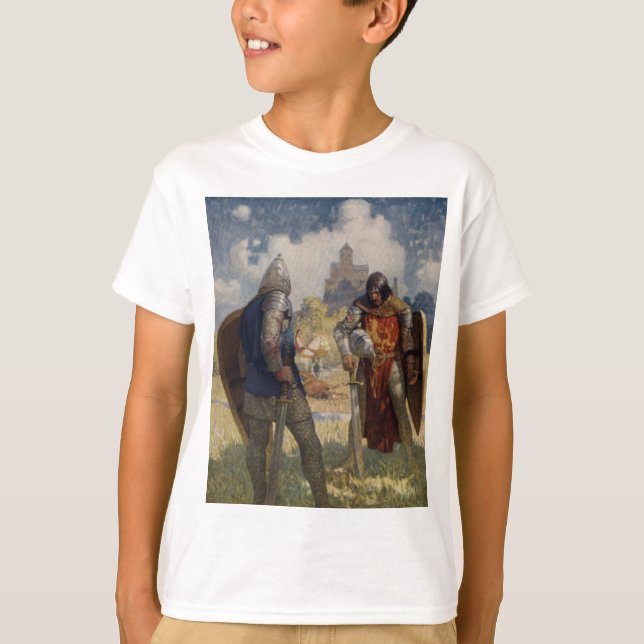 Sir Launcelot du Lake, Ritter des Runden Tisches T-Shirt (Vorderseite)