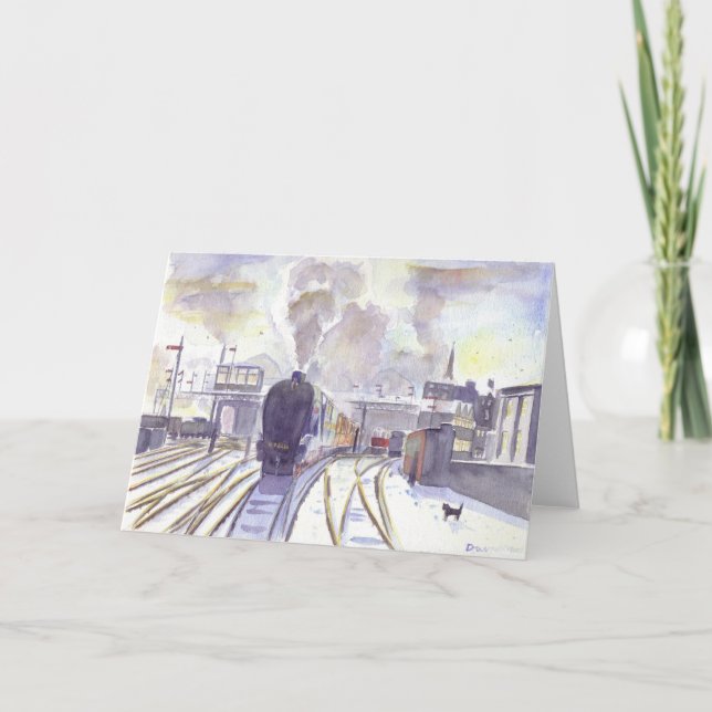 Sir Nigel Gresley Weihnachtskarte Feiertagskarte (Vorderseite)