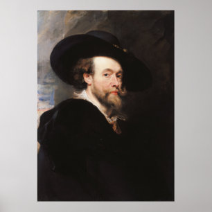 Sir Peter Paul Rubens - Porträt des Künstlers Poster