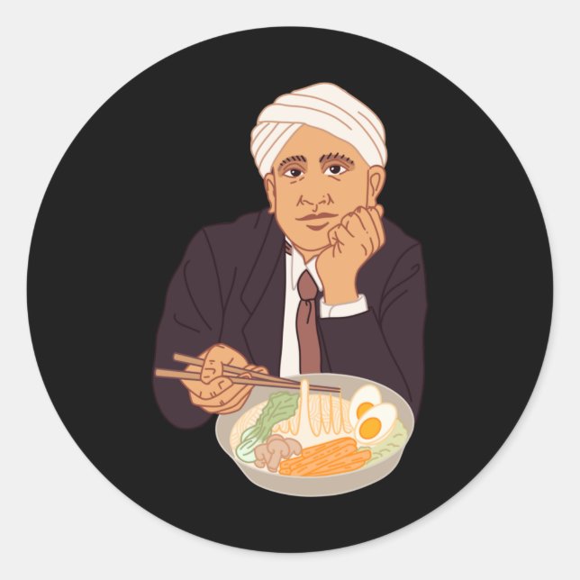 Sir Raman Ramens Sticker (Vorderseite)