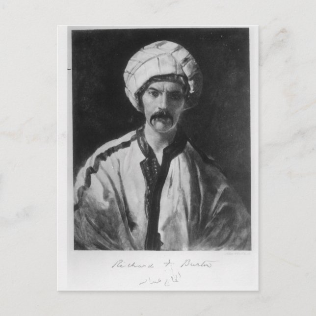 Sir Richard Burton Postkarte (Vorderseite)