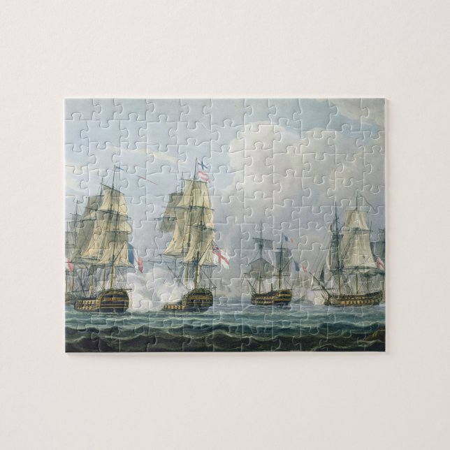 Sir Richard Strachans Action nach dem Kampf von Puzzle (Horizontal)