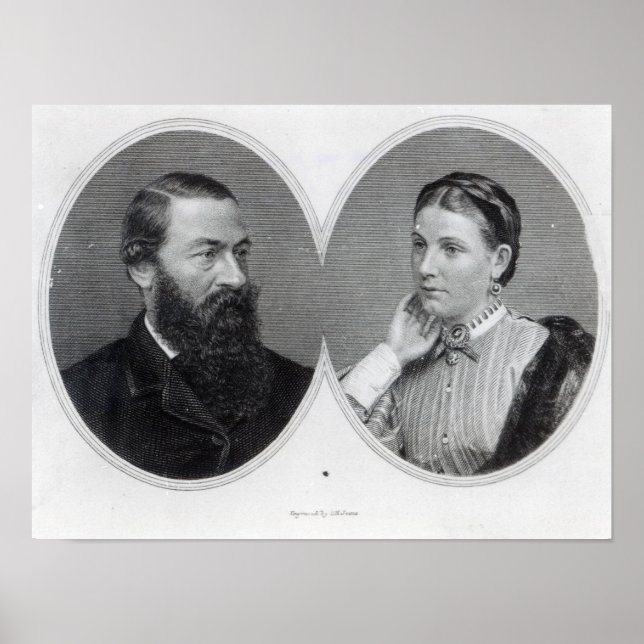 Sir Samuel und Lady Florence Baker, 1866 Poster (Vorne)