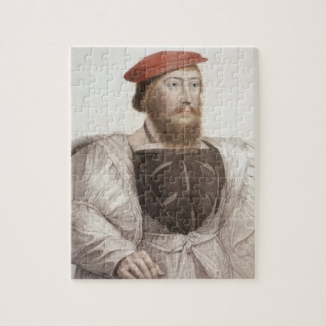 Sir Thomas Boleyn (1477-1539) graviert durch Puzzle (Vertikal)