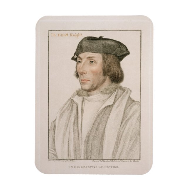 Sir Thomas Elyot (c.1490-1546), graviert durch Fra Magnet (Vertikal)