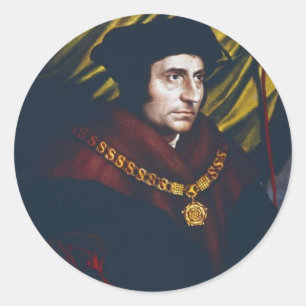 Sir Thomas More Runder Aufkleber