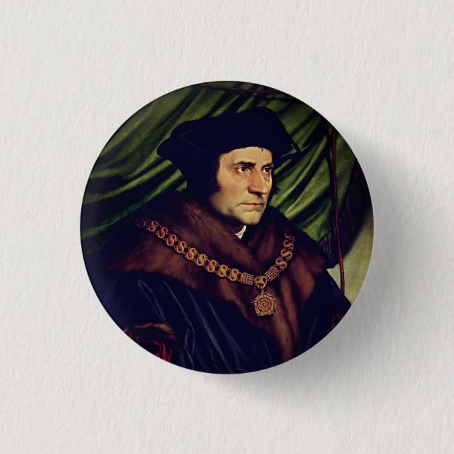 Sir Thomas More - von Hans Holbein, dem Jüngeren Button (Vorderseite)