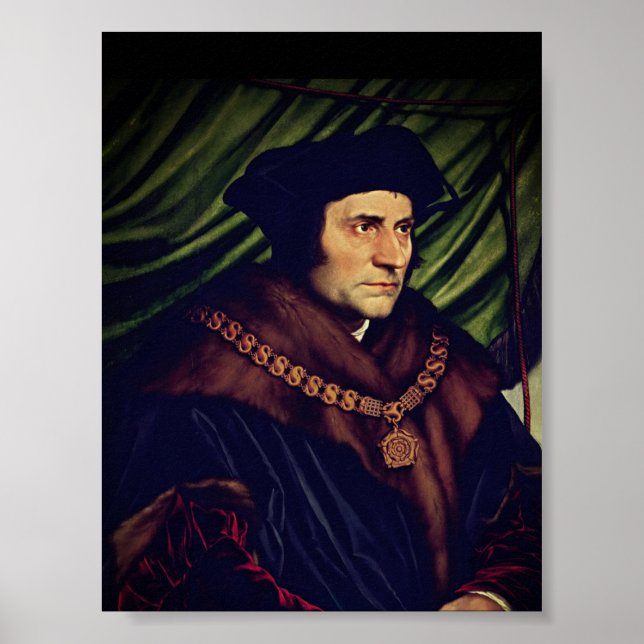 Sir Thomas More - von Hans Holbein, dem Jüngeren Poster (Vorne)