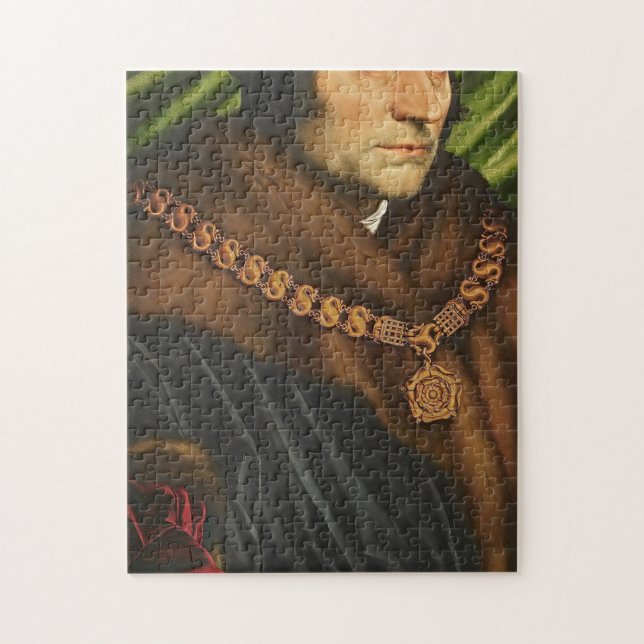 Sir Thomas More von Hans Holbein The Young Puzzle (Vertikal)