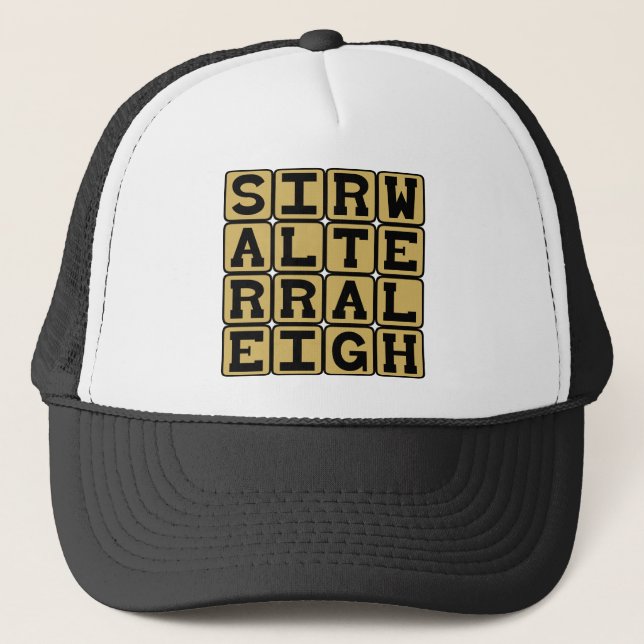 Sir Walter Raleigh, Englisch Explorer Truckerkappe (Vorderseite)
